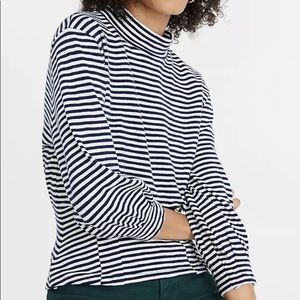 Madewell | Structured Top in Stripe | Navy & Ivory